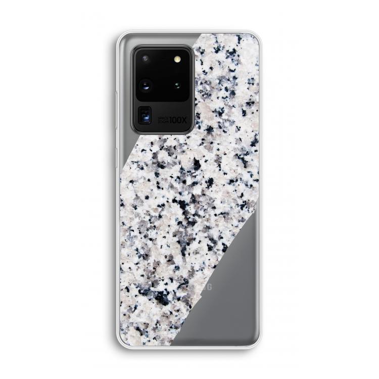 Gespikkelde marmer: Samsung Galaxy S20 Ultra Transparant Hoesje