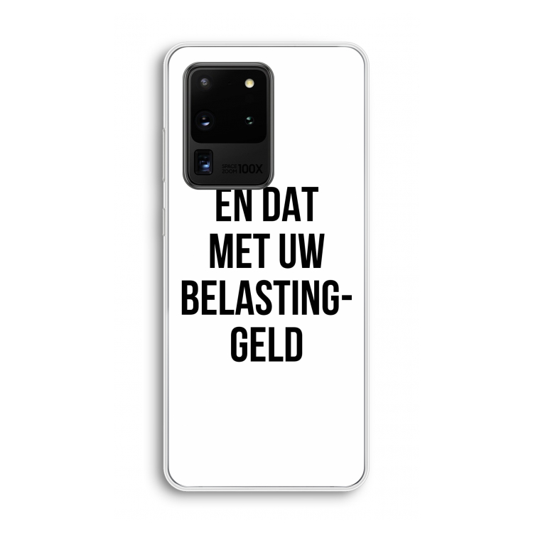 Belastinggeld: Samsung Galaxy S20 Ultra Transparant Hoesje