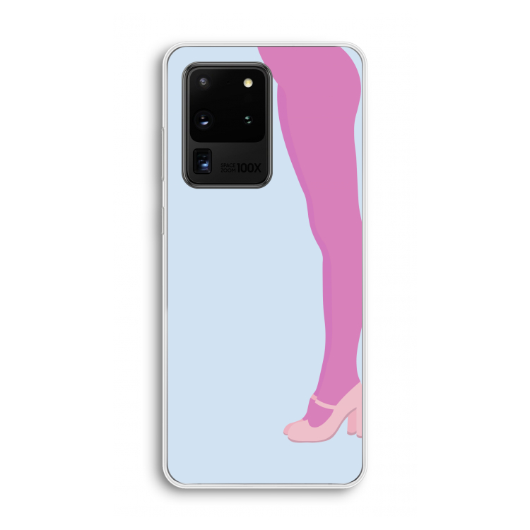Pink panty: Samsung Galaxy S20 Ultra Transparant Hoesje