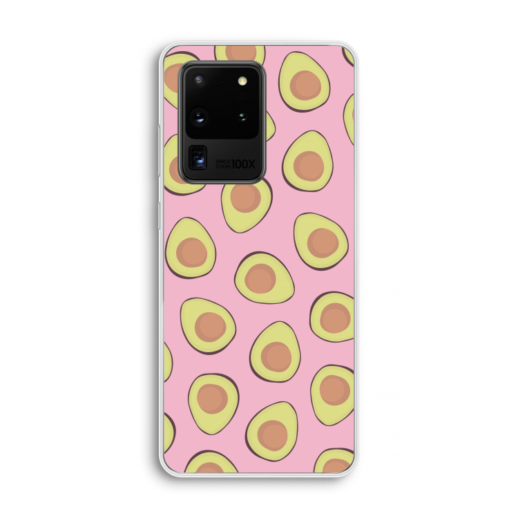 Dancing avocados: Samsung Galaxy S20 Ultra Transparant Hoesje