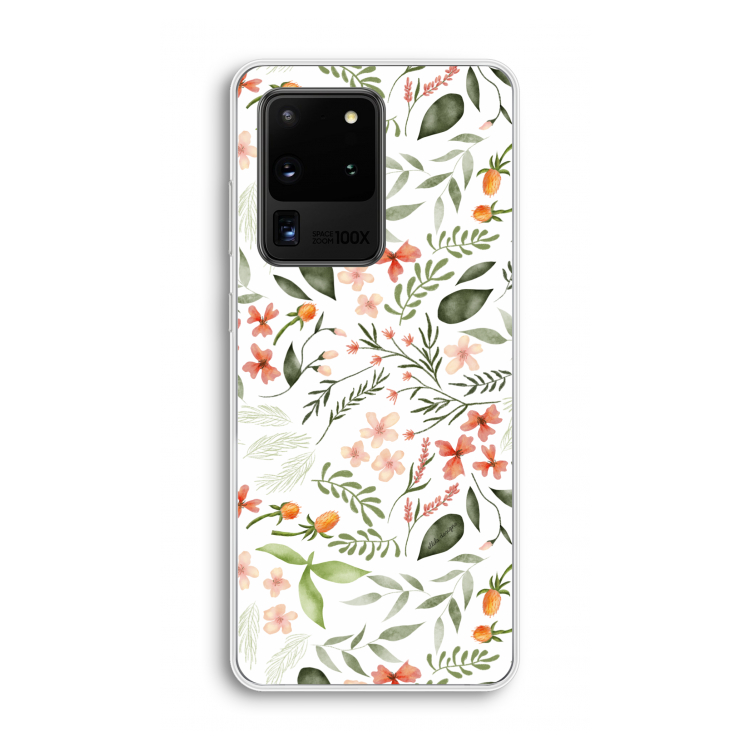 Sweet little flowers: Samsung Galaxy S20 Ultra Transparant Hoesje