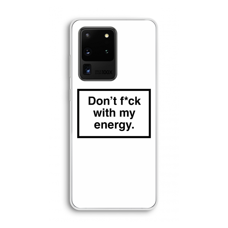 My energy: Samsung Galaxy S20 Ultra Transparant Hoesje