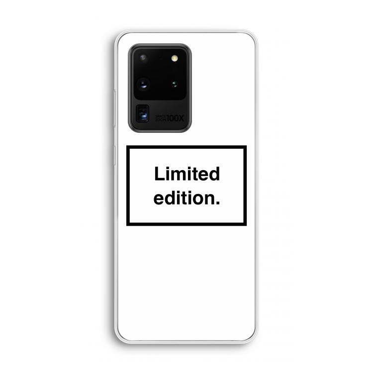 Limited edition: Samsung Galaxy S20 Ultra Transparant Hoesje