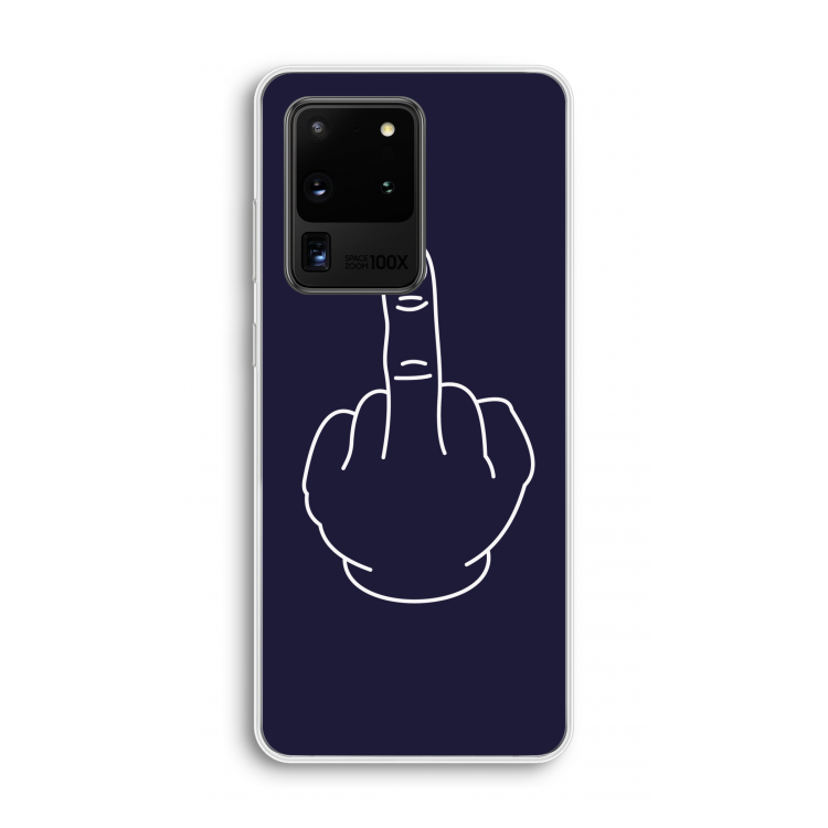 F**k U: Samsung Galaxy S20 Ultra Transparant Hoesje