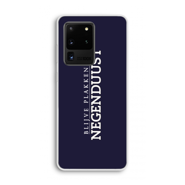 Blijve plakken in Negenduust: Samsung Galaxy S20 Ultra Transparant Hoesje