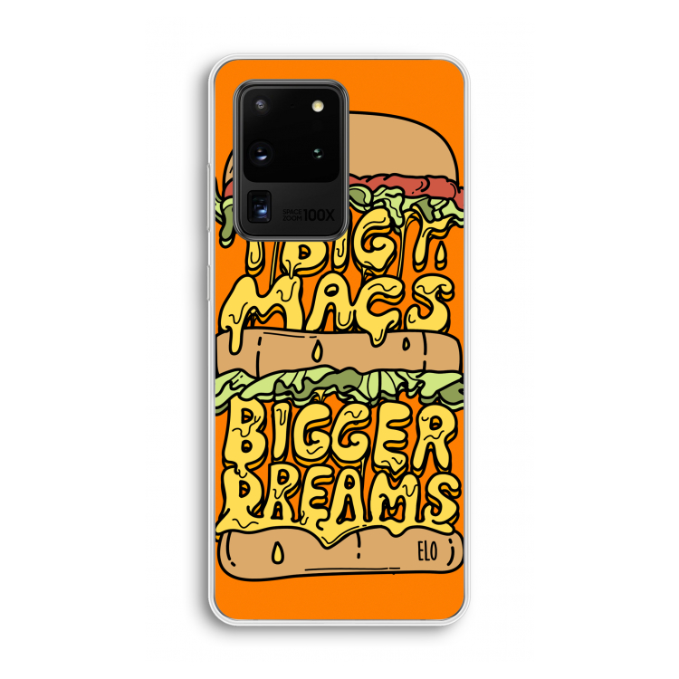 Big Macs Bigger Dreams: Samsung Galaxy S20 Ultra Transparant Hoesje