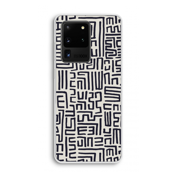 Moroccan Print: Samsung Galaxy S20 Ultra Transparant Hoesje