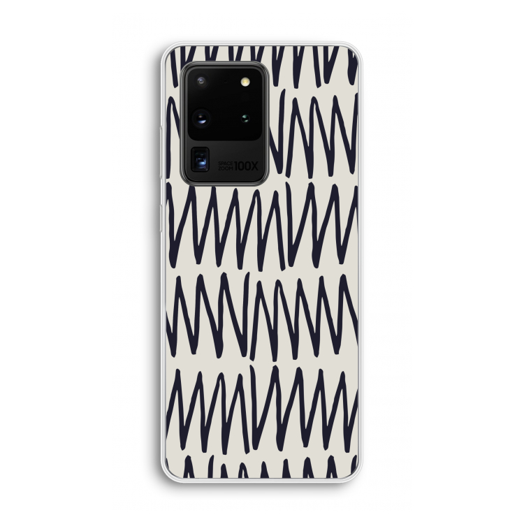 Marrakech Zigzag: Samsung Galaxy S20 Ultra Transparant Hoesje