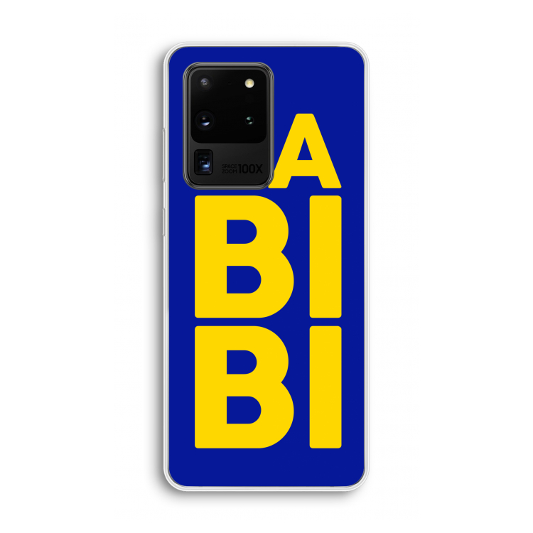 Habibi Blue: Samsung Galaxy S20 Ultra Transparant Hoesje