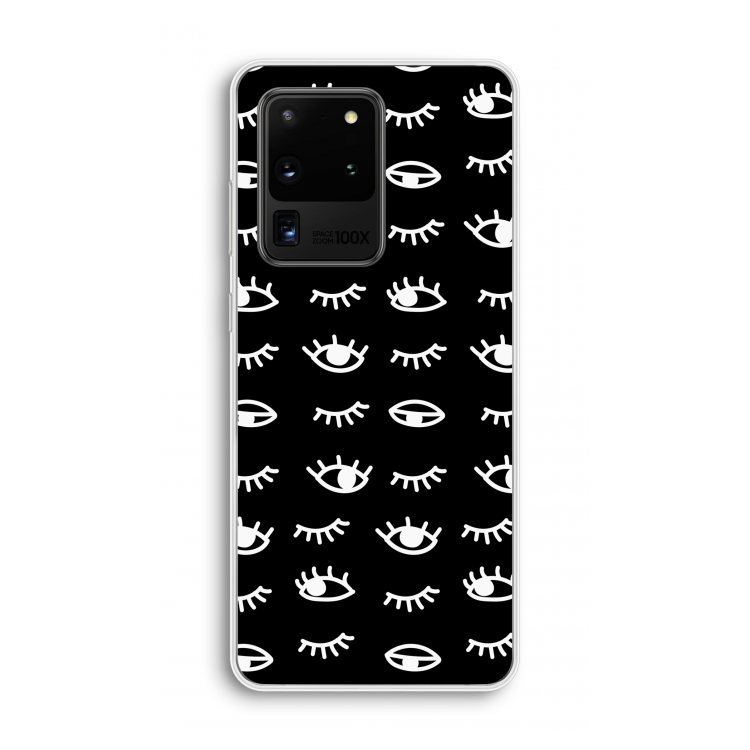 Eye pattern #3: Samsung Galaxy S20 Ultra Transparant Hoesje