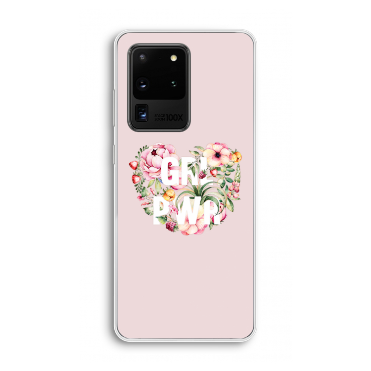 GRL PWR Flower: Samsung Galaxy S20 Ultra Transparant Hoesje