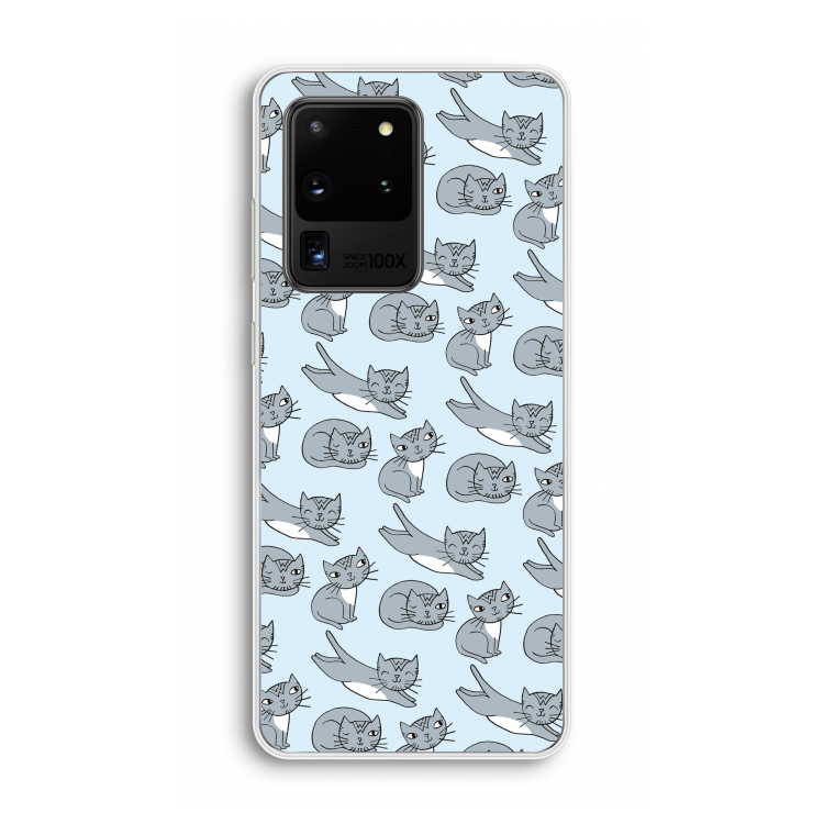 Poezen: Samsung Galaxy S20 Ultra Transparant Hoesje