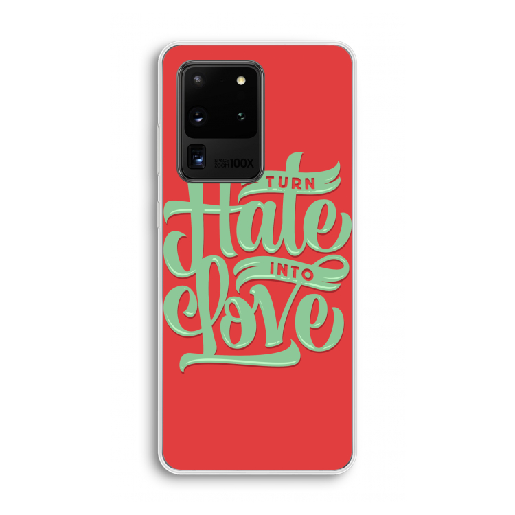 Turn hate into love: Samsung Galaxy S20 Ultra Transparant Hoesje