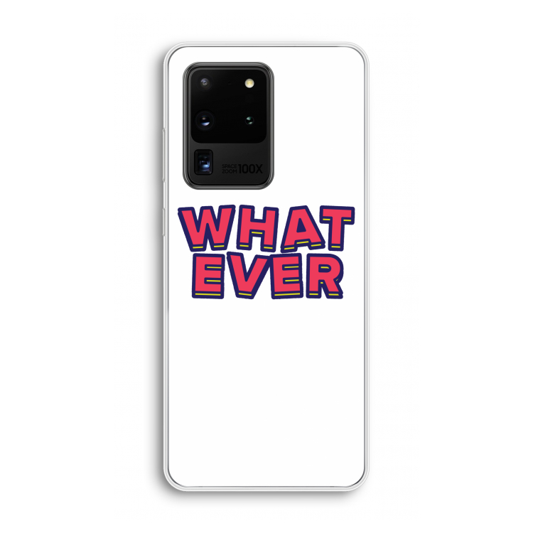 Whatever: Samsung Galaxy S20 Ultra Transparant Hoesje