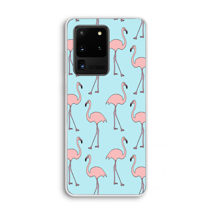 Anything Flamingoes: Samsung Galaxy S20 Ultra Transparant Hoesje