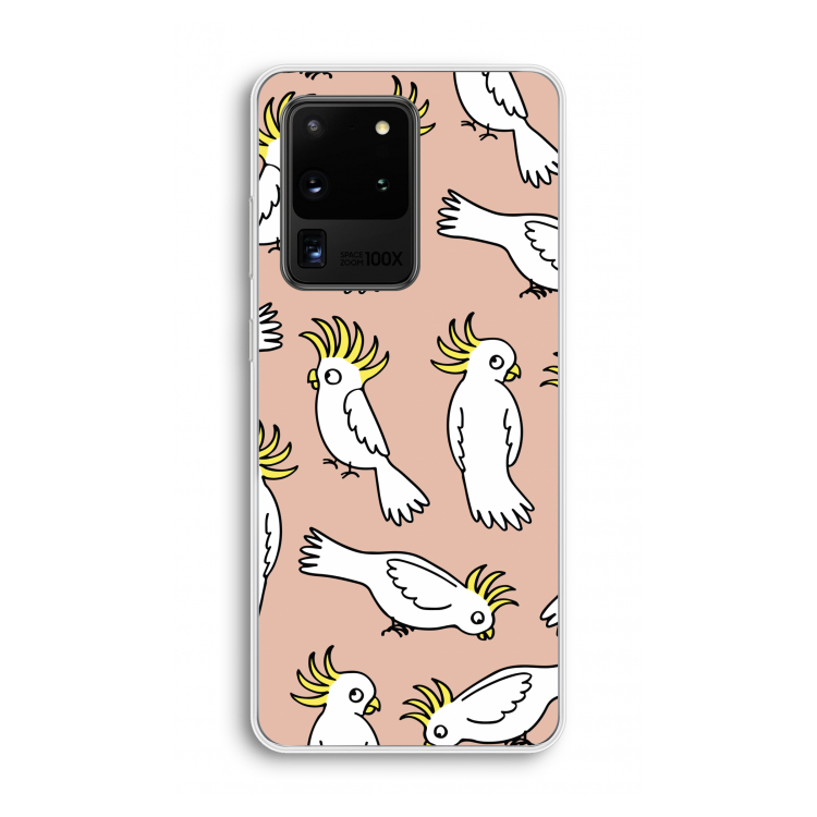 Papegaai: Samsung Galaxy S20 Ultra Transparant Hoesje