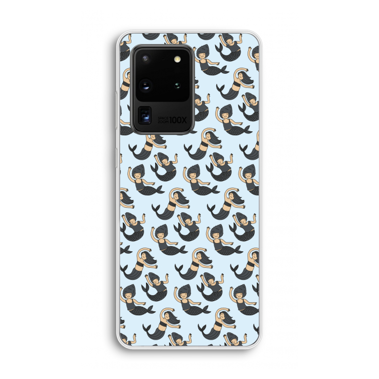 Zeemeermin: Samsung Galaxy S20 Ultra Transparant Hoesje