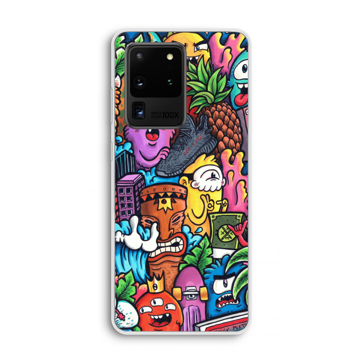 Vexx Mixtape: Samsung Galaxy S20 Ultra Transparant Hoesje