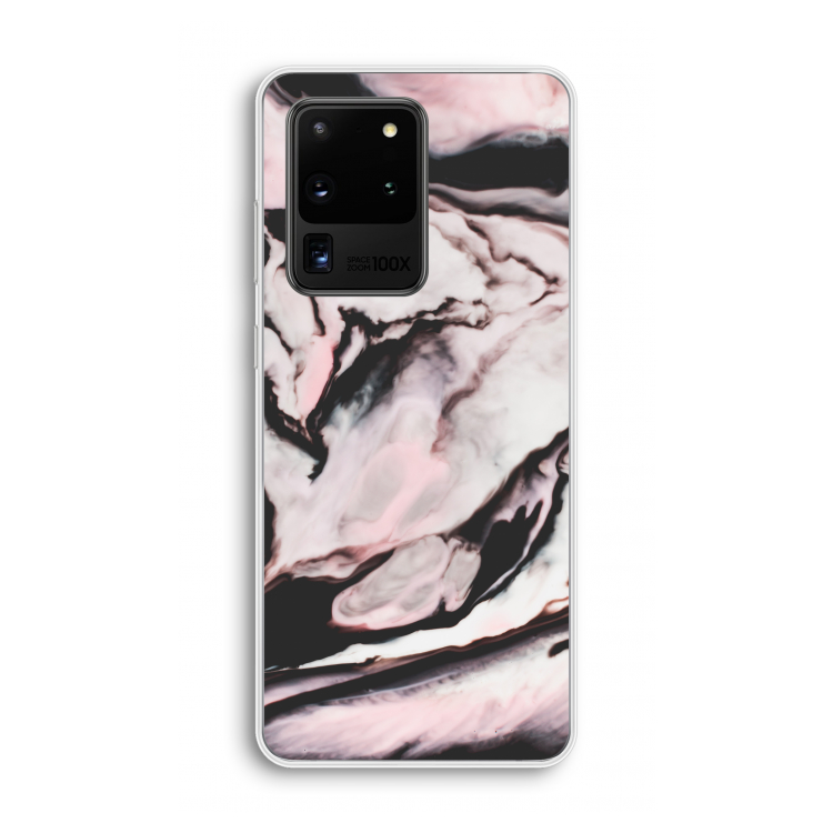 Roze stroom: Samsung Galaxy S20 Ultra Transparant Hoesje