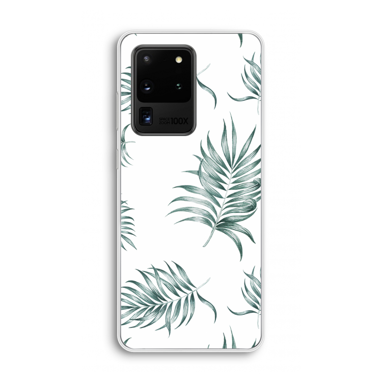 Simple leaves: Samsung Galaxy S20 Ultra Transparant Hoesje