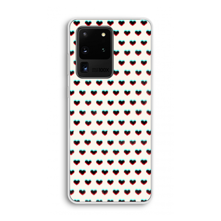 Hartjes: Samsung Galaxy S20 Ultra Transparant Hoesje