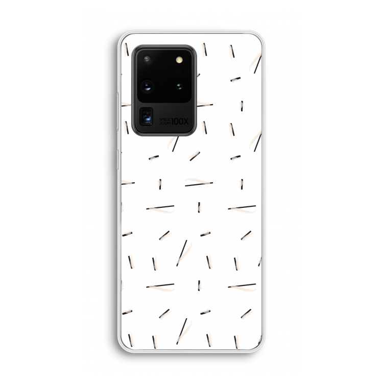 Hipster stripes: Samsung Galaxy S20 Ultra Transparant Hoesje