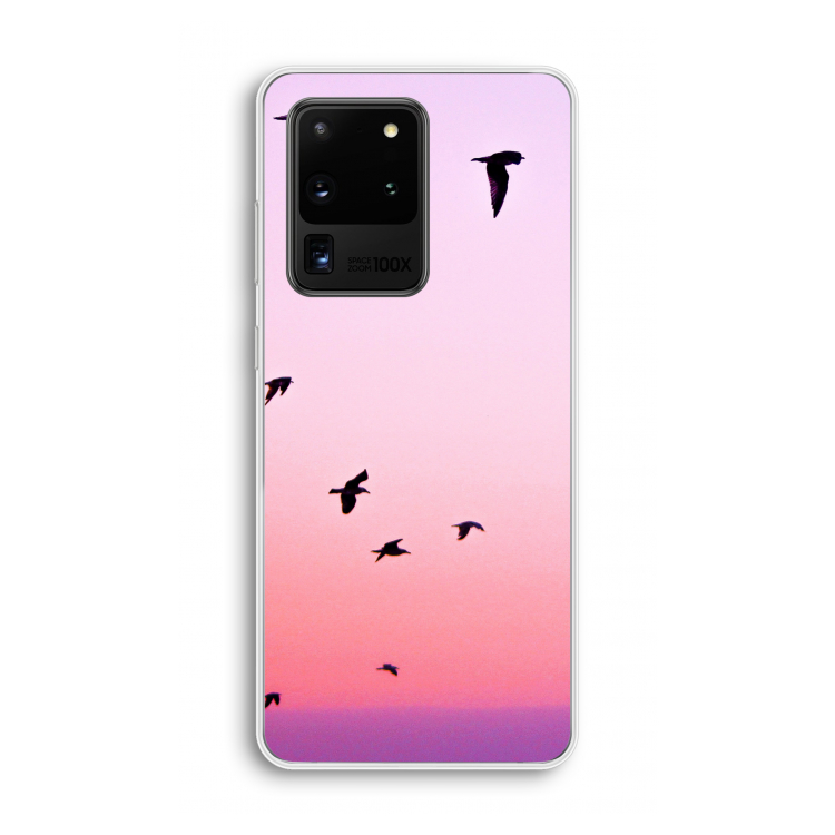 Fly away: Samsung Galaxy S20 Ultra Transparant Hoesje
