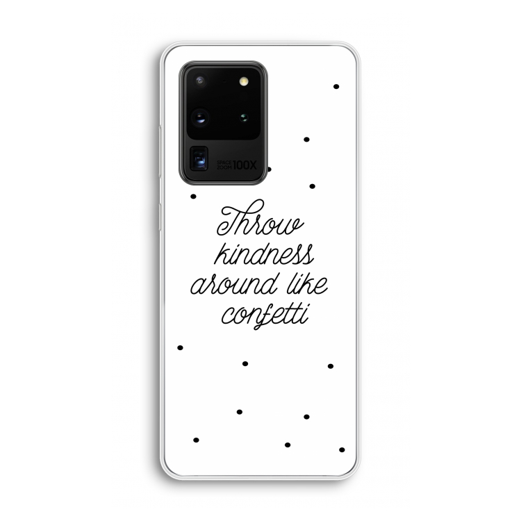 Confetti: Samsung Galaxy S20 Ultra Transparant Hoesje
