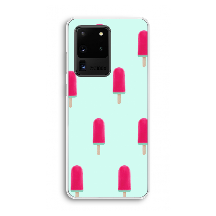 Waterijsje: Samsung Galaxy S20 Ultra Transparant Hoesje
