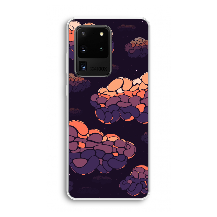 Patroon Wolken: Samsung Galaxy S20 Ultra Transparant Hoesje