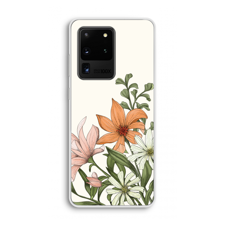 Floral bouquet: Samsung Galaxy S20 Ultra Transparant Hoesje