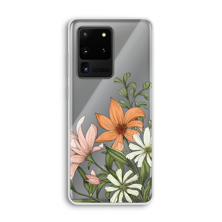 Floral bouquet: Samsung Galaxy S20 Ultra Transparant Hoesje
