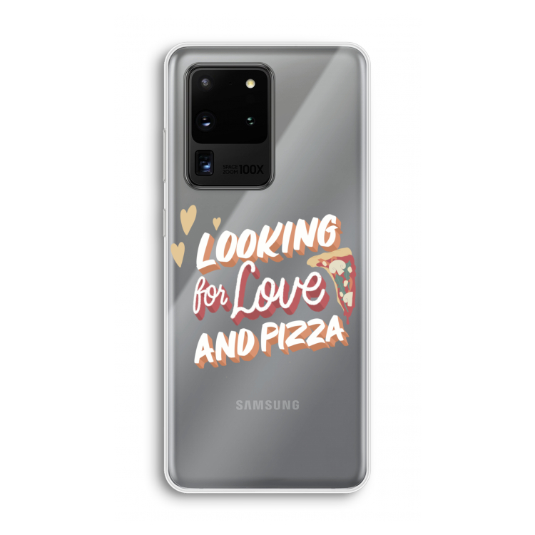 Pizza is the answer: Samsung Galaxy S20 Ultra Transparant Hoesje