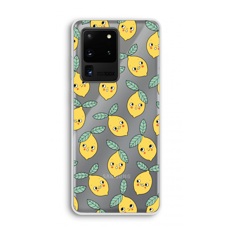 Citroenen: Samsung Galaxy S20 Ultra Transparant Hoesje