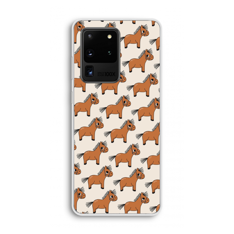 Pony: Samsung Galaxy S20 Ultra Transparant Hoesje
