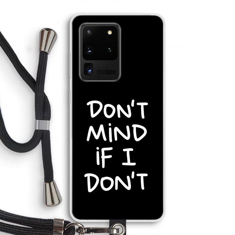 Don't Mind: Samsung Galaxy S20 Ultra Transparant Hoesje met koord