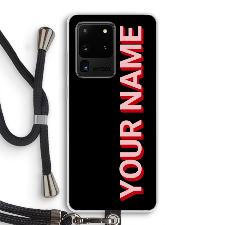 Namecase: Samsung Galaxy S20 Ultra Transparant Hoesje met koord