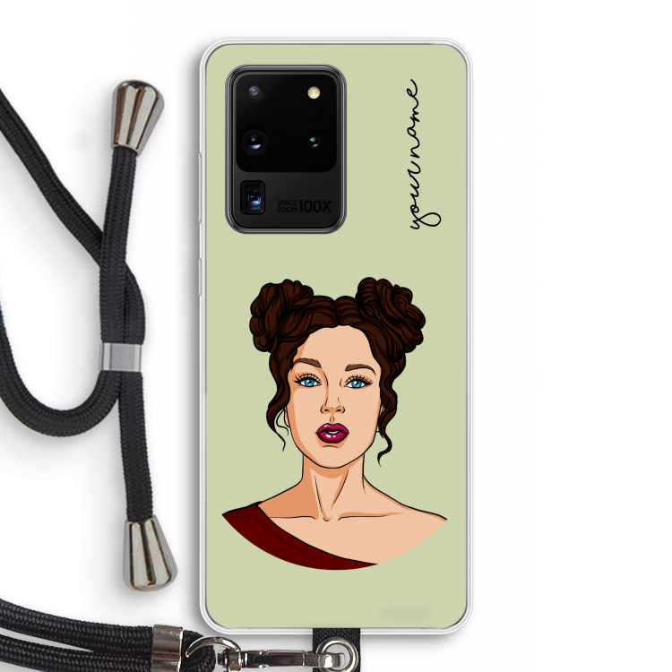 Pop-Art Creator: Samsung Galaxy S20 Ultra Transparant Hoesje met koord