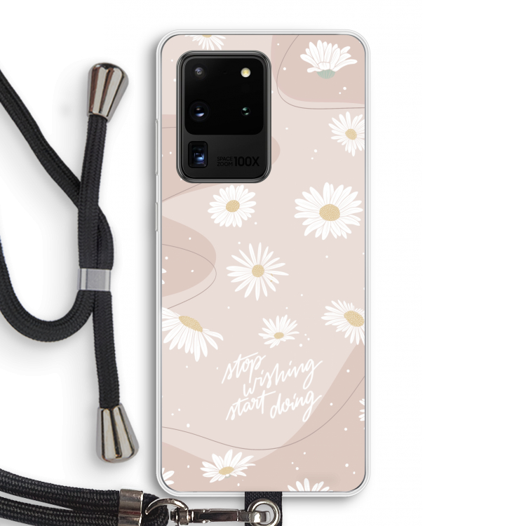 Daydreaming becomes reality: Samsung Galaxy S20 Ultra Transparant Hoesje met koord