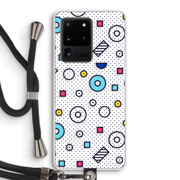 8-bit N°9: Samsung Galaxy S20 Ultra Transparant Hoesje met koord