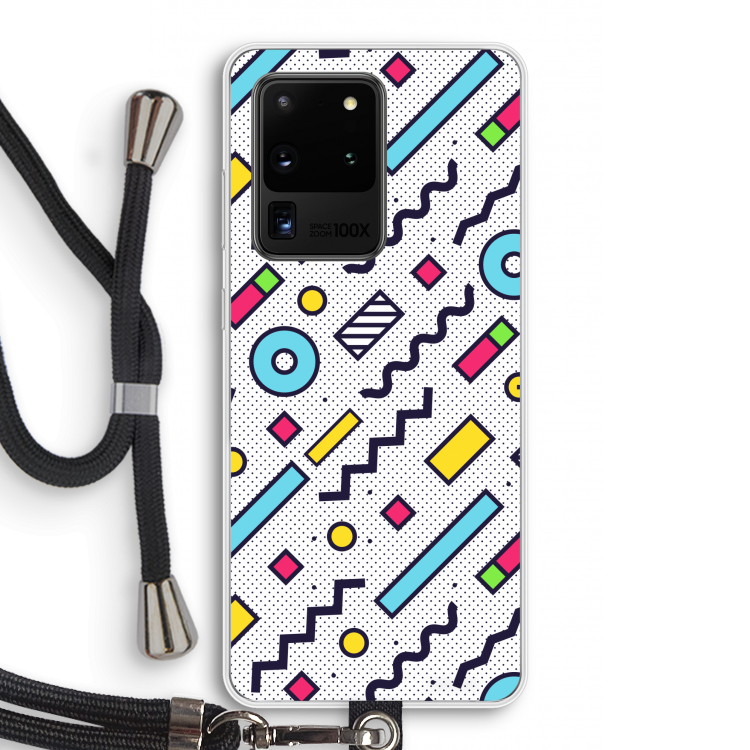 8-bit N°8: Samsung Galaxy S20 Ultra Transparant Hoesje met koord