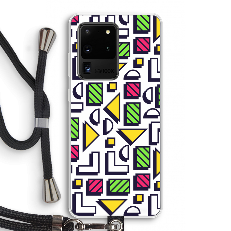 8-bit N°4: Samsung Galaxy S20 Ultra Transparant Hoesje met koord