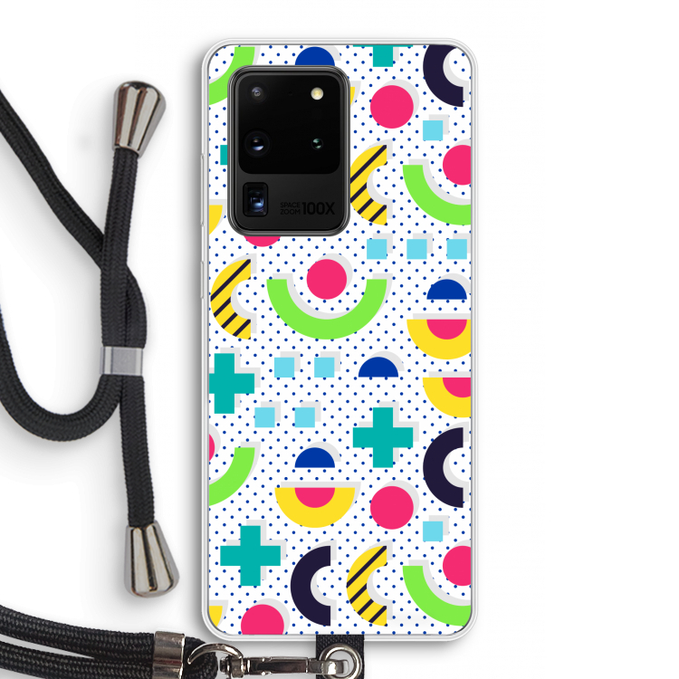 8-bit N°1: Samsung Galaxy S20 Ultra Transparant Hoesje met koord