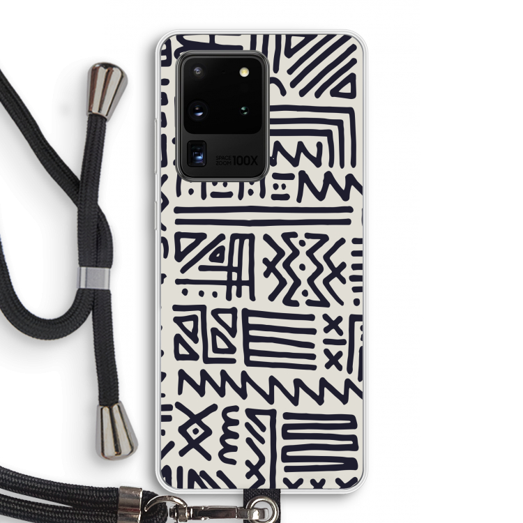 Marrakech print: Samsung Galaxy S20 Ultra Transparant Hoesje met koord