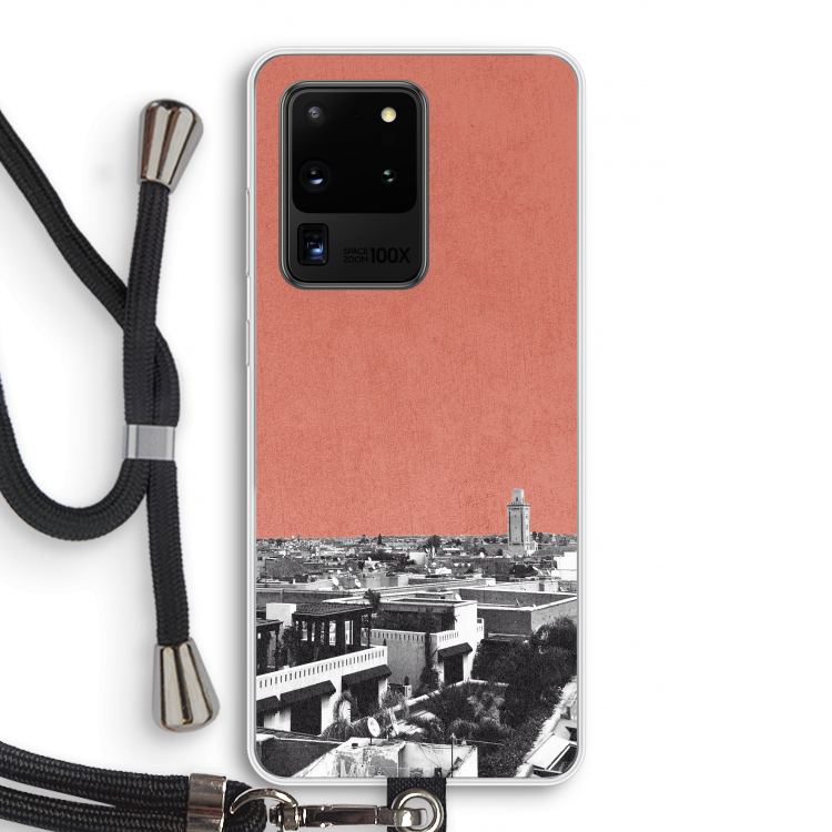 Marrakech Skyline : Samsung Galaxy S20 Ultra Transparant Hoesje met koord