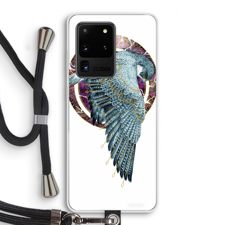 Golden Falcon: Samsung Galaxy S20 Ultra Transparant Hoesje met koord