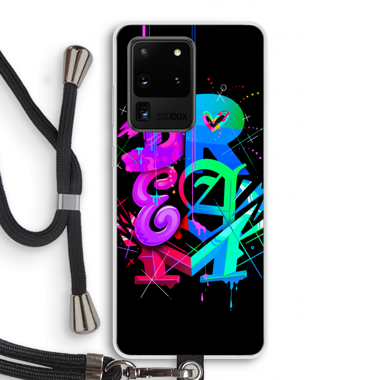 Dream: Samsung Galaxy S20 Ultra Transparant Hoesje met koord