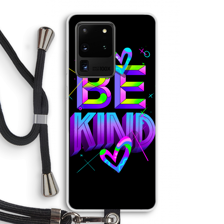 Be Kind: Samsung Galaxy S20 Ultra Transparant Hoesje met koord