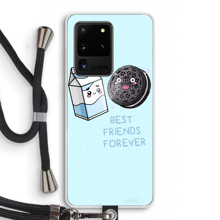 Best Friend Forever: Samsung Galaxy S20 Ultra Transparant Hoesje met koord