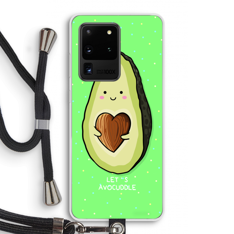 Avocuddle: Samsung Galaxy S20 Ultra Transparant Hoesje met koord